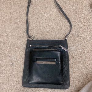 Black Calvin Klein cross over purse